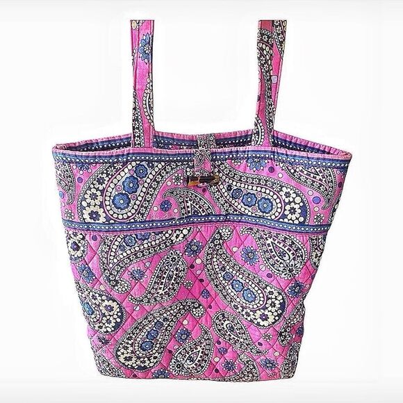 Retired 2012 Vera Bradley Boysenberry Betsey Tote Toggle Tote - Picture 2 of 7